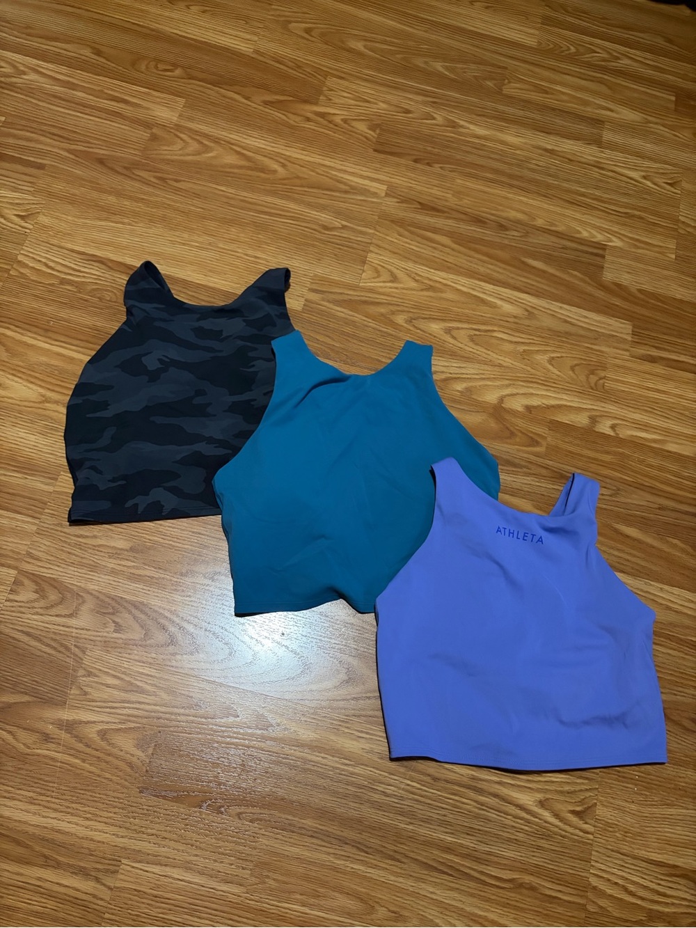 Lot of 3 Athleta Conscious Crop Tanks